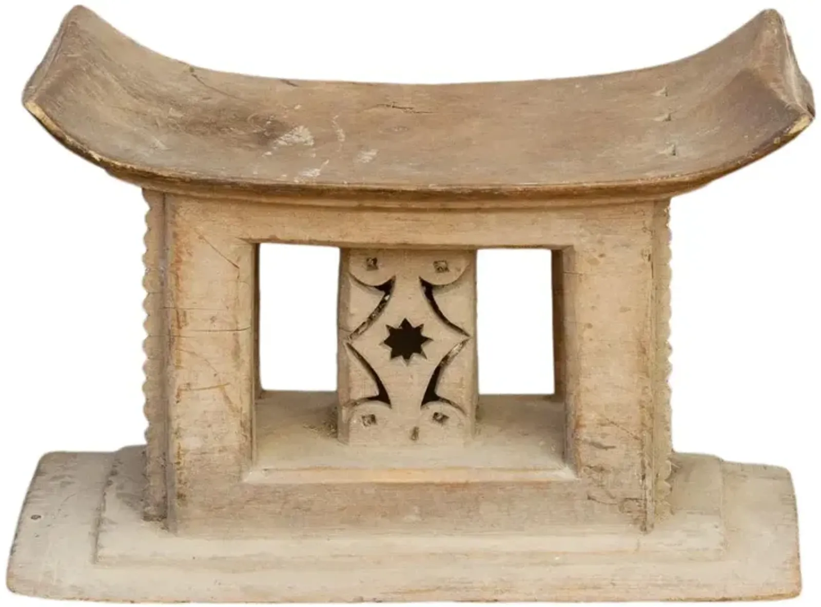 African Bubune Ashanti Ceremonial Stool - de-cor - Brown