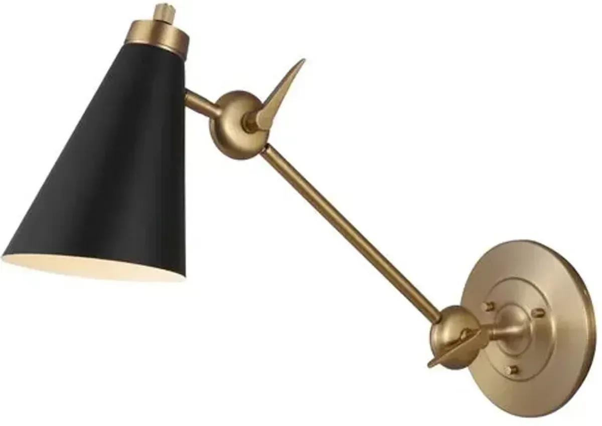 Visual Comfort - Signoret Library Sconce - Burnished Brass