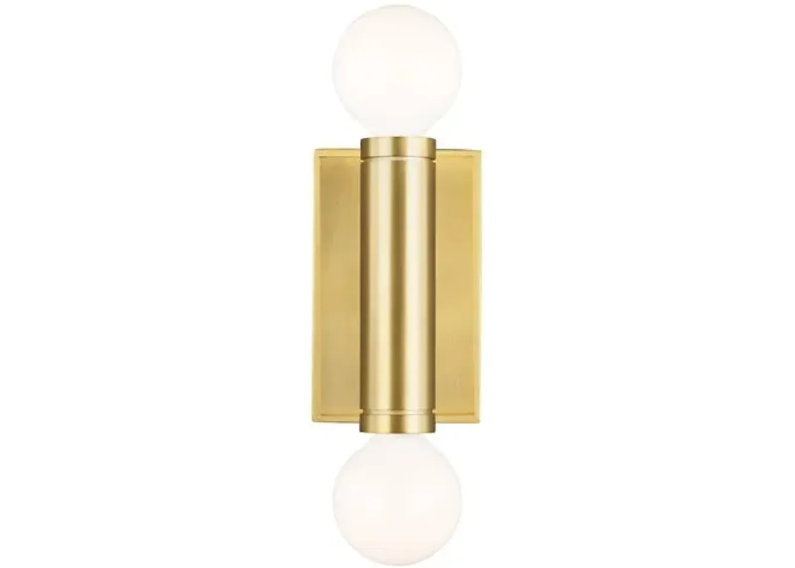 Visual Comfort - Beckham Modern Double Sconce - Burnished Brass