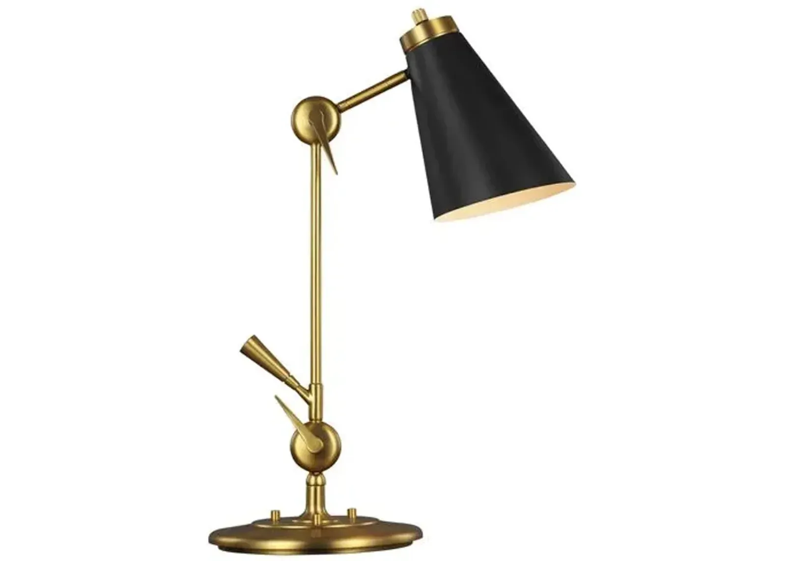 Visual Comfort - Signoret Task Table Lamp - Burnished Brass