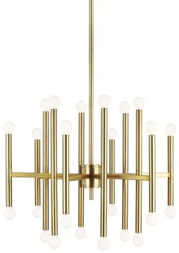 Visual Comfort - Beckham Modern Large Chandelier - Burnished Brass