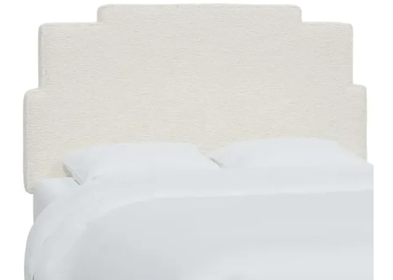 Paxton Headboard - Sheepskin Natural - White