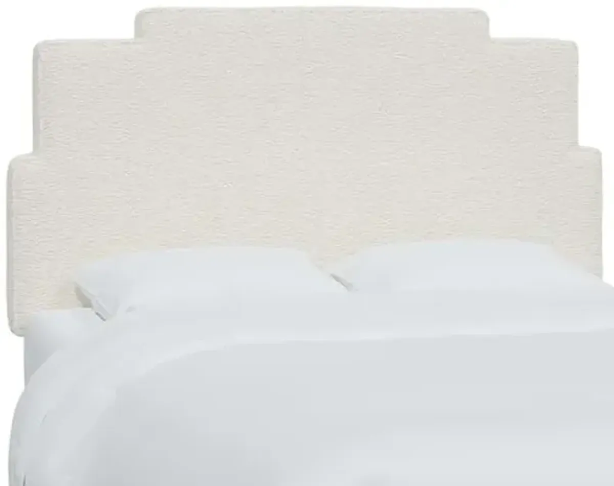 Paxton Headboard - Sheepskin Natural - White