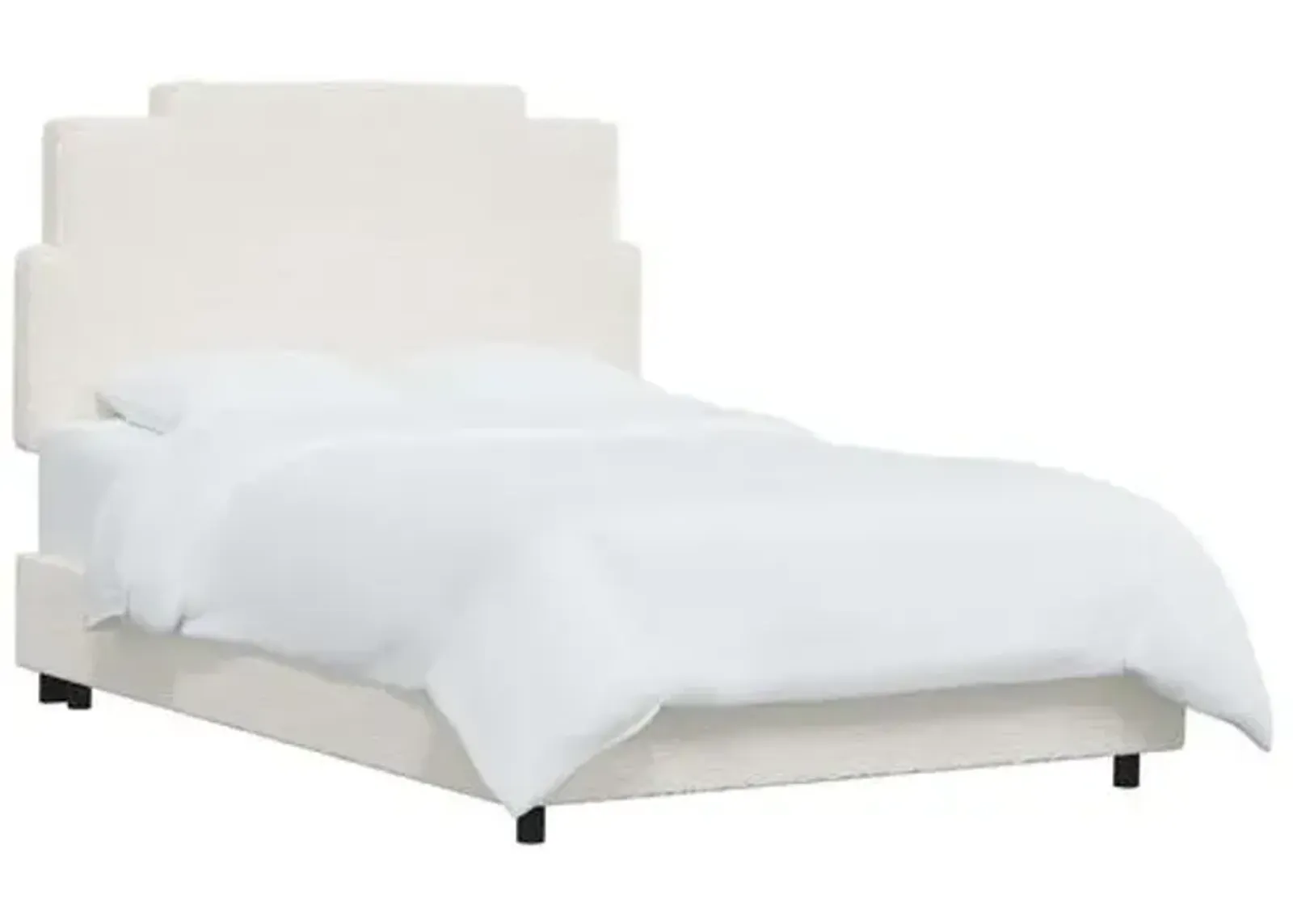 Paxton Bed - Sheepskin Natural - White