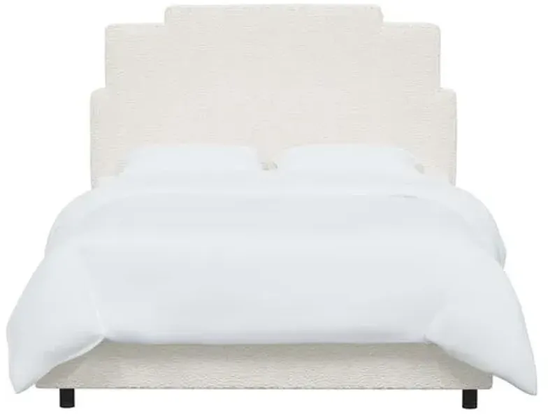 Paxton Bed - Sheepskin Natural - White