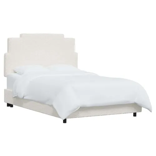 Paxton Bed - Sheepskin Natural - White