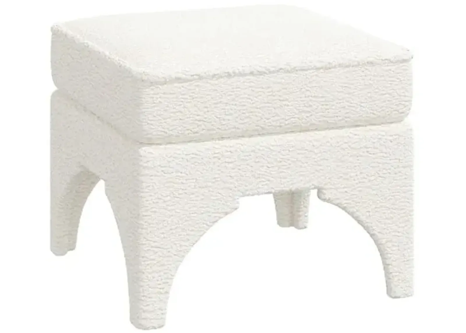 Maude Pillow-Top Ottoman - Sheepskin Natural - Sheepskin Natural