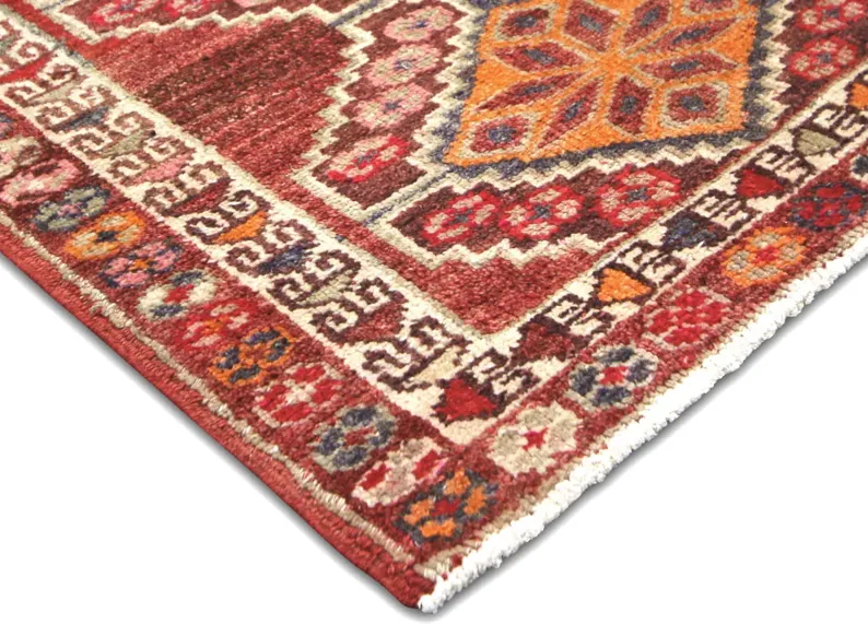 1960s Turkish Oushak Runner - 2'7"x12'10" - Nalbandian - Red