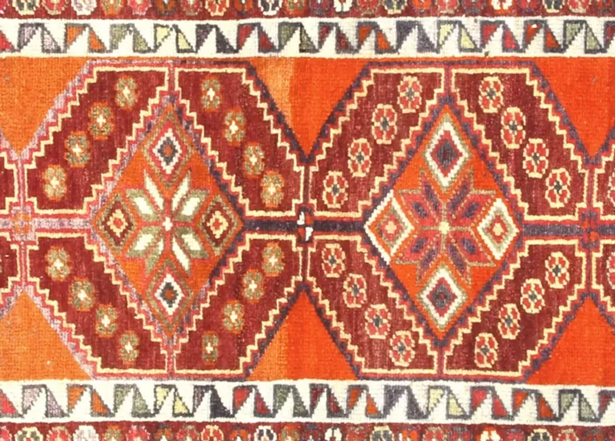 1960s Turkish Oushak Runner - 2'11"x13'1" - Nalbandian - Orange