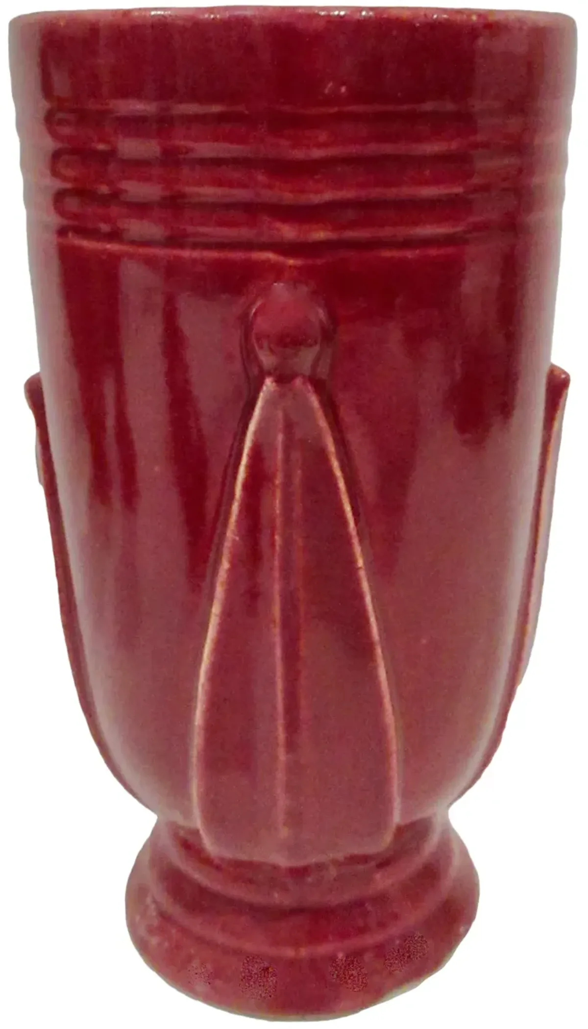 American Pottery Art Deco Vases Set of 2 - The Emporium Ltd. - Red