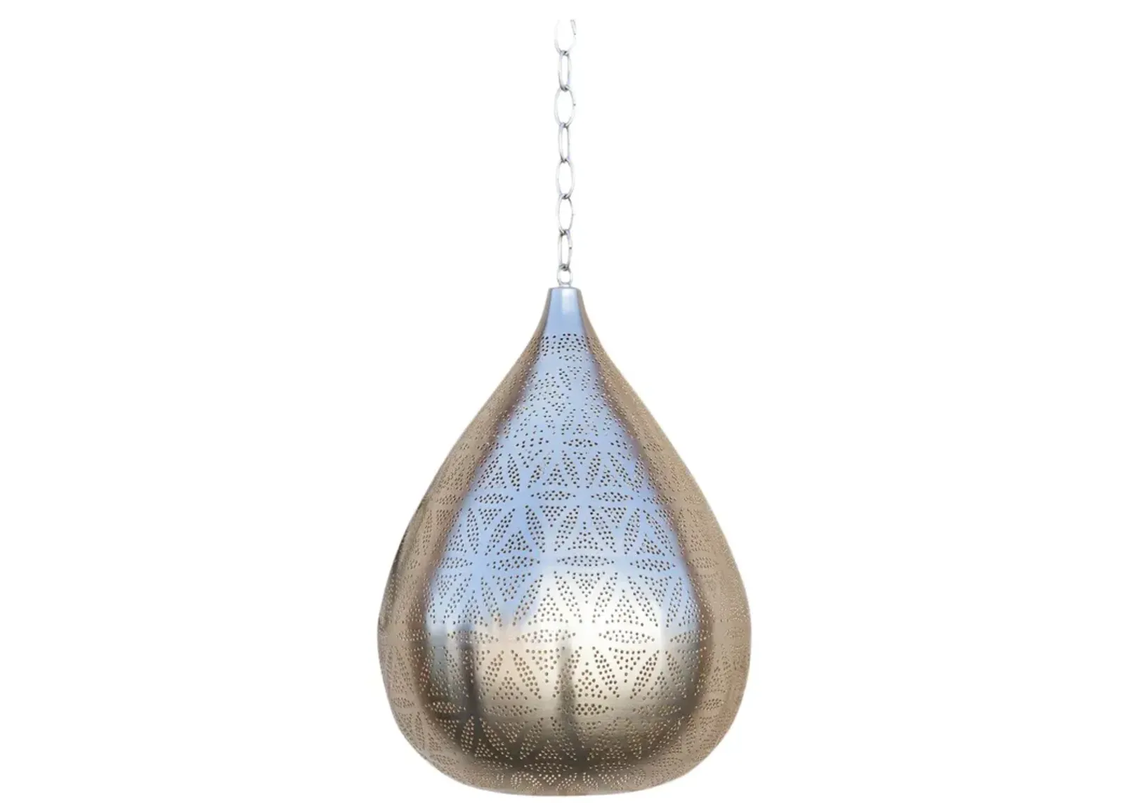 Silver Filigree Lucknow Pendant Lantern - de-cor