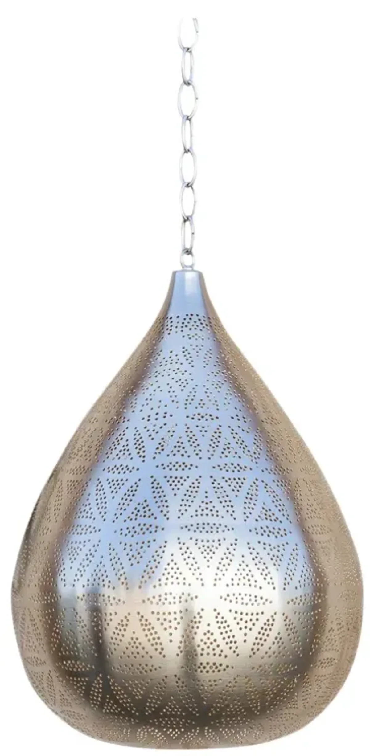 Silver Filigree Lucknow Pendant Lantern - de-cor