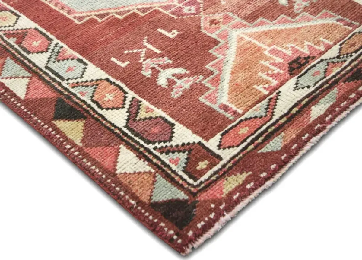 2'6"x13'6" 1960s Turkish Oushak Runner - Nalbandian - Red