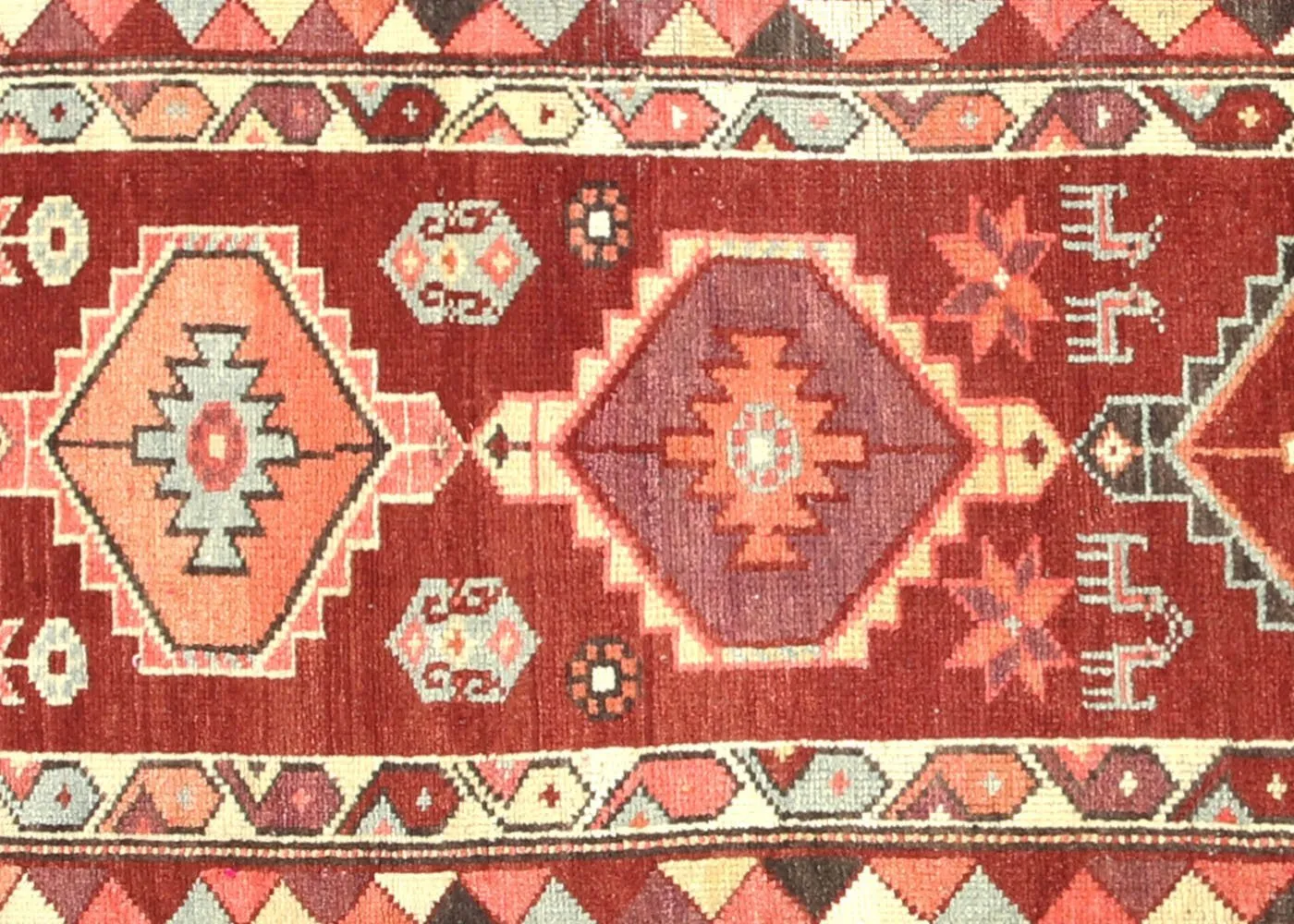 2'6"x13'6" 1960s Turkish Oushak Runner - Nalbandian - Red