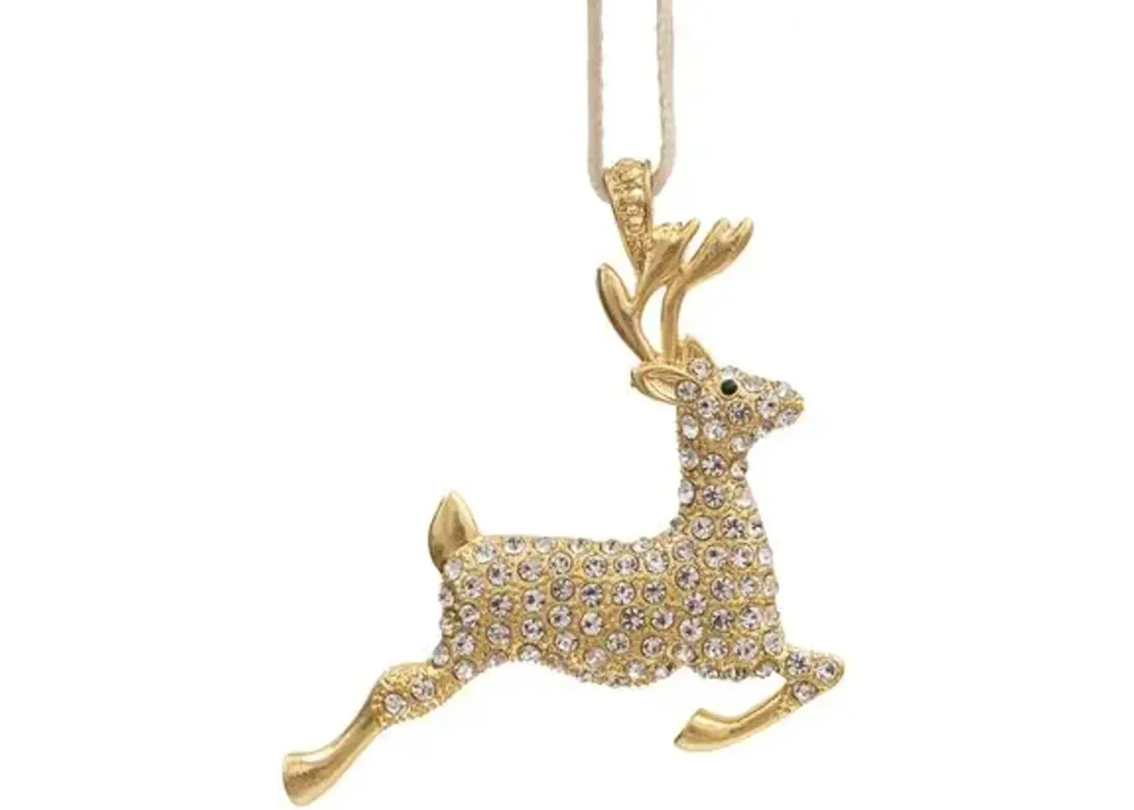 Reindeer Hanging Ornament - Gold - Joanna Buchanan