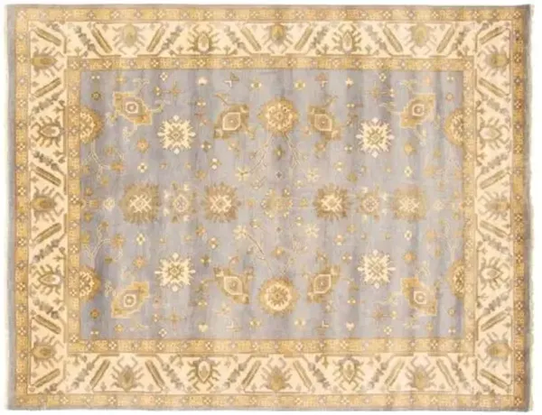 7'10"x10' Royal Ushak Handmade Rug - Light Violet - ECARPETGALLERY - Purple - Purple