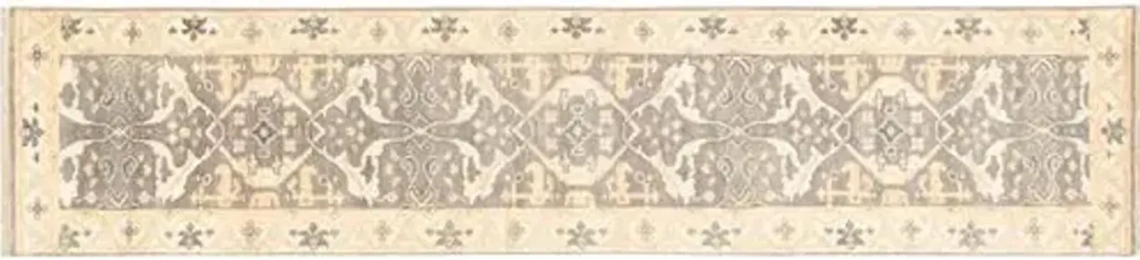 2'8"x11'11" Royal Ushak Handmade Rug - Gray - ECARPETGALLERY - Gray