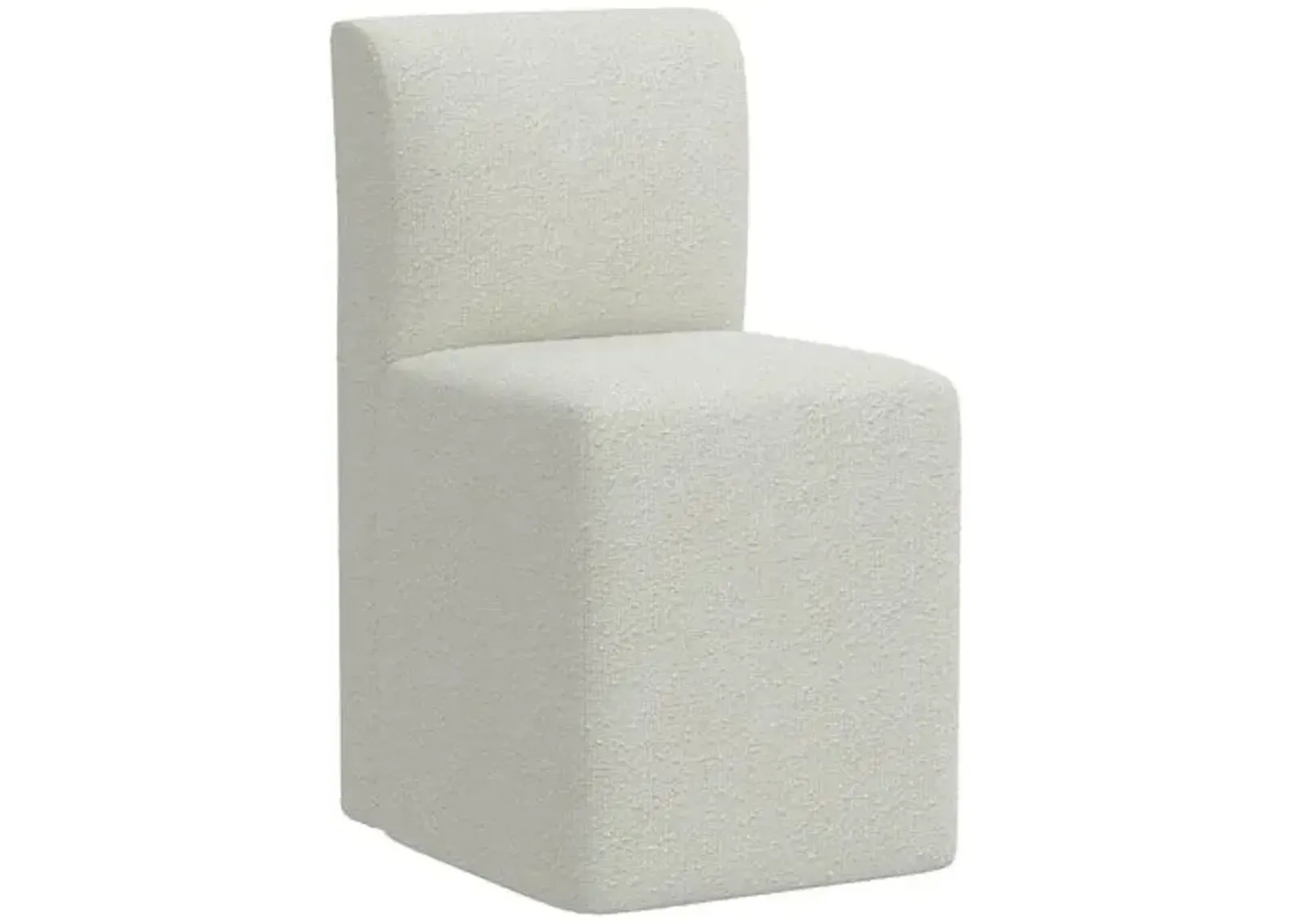 Graham Bouclé Dining Chair - White