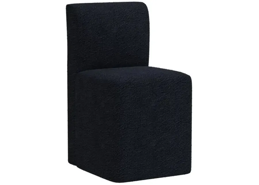 Graham Bouclé Dining Chair - Blue