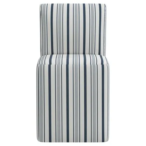 Graham Luli Stripe Dining Chair - Blue