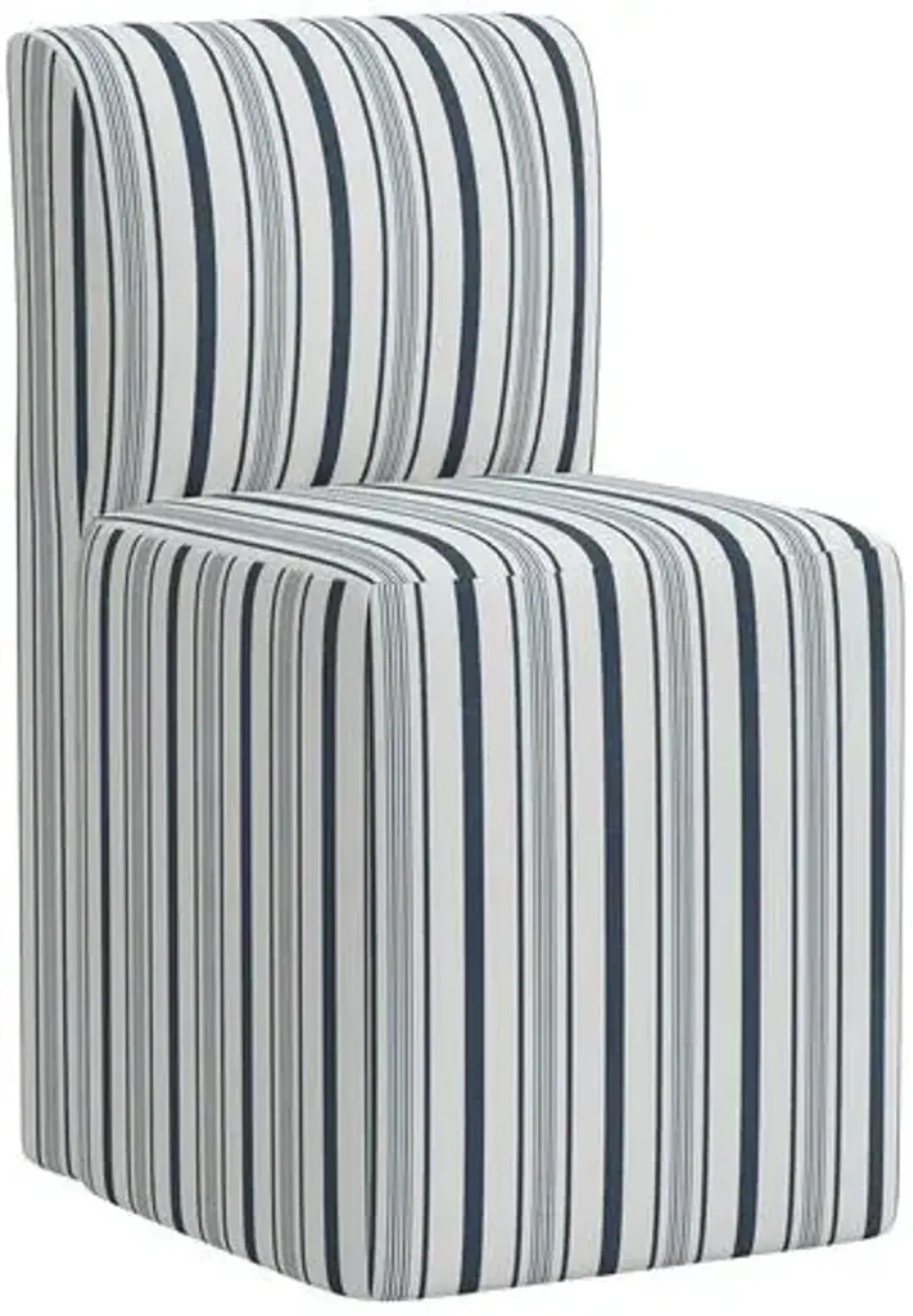 Graham Luli Stripe Dining Chair - Blue