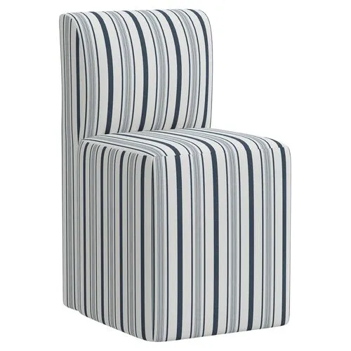 Graham Luli Stripe Dining Chair - Blue