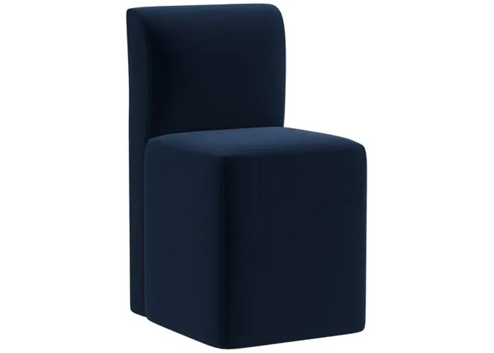 Graham Velvet Dining Chair - Blue