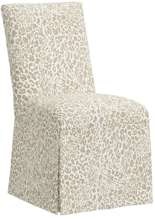 Owen Skirted Slipcover Side Chair, Pounce