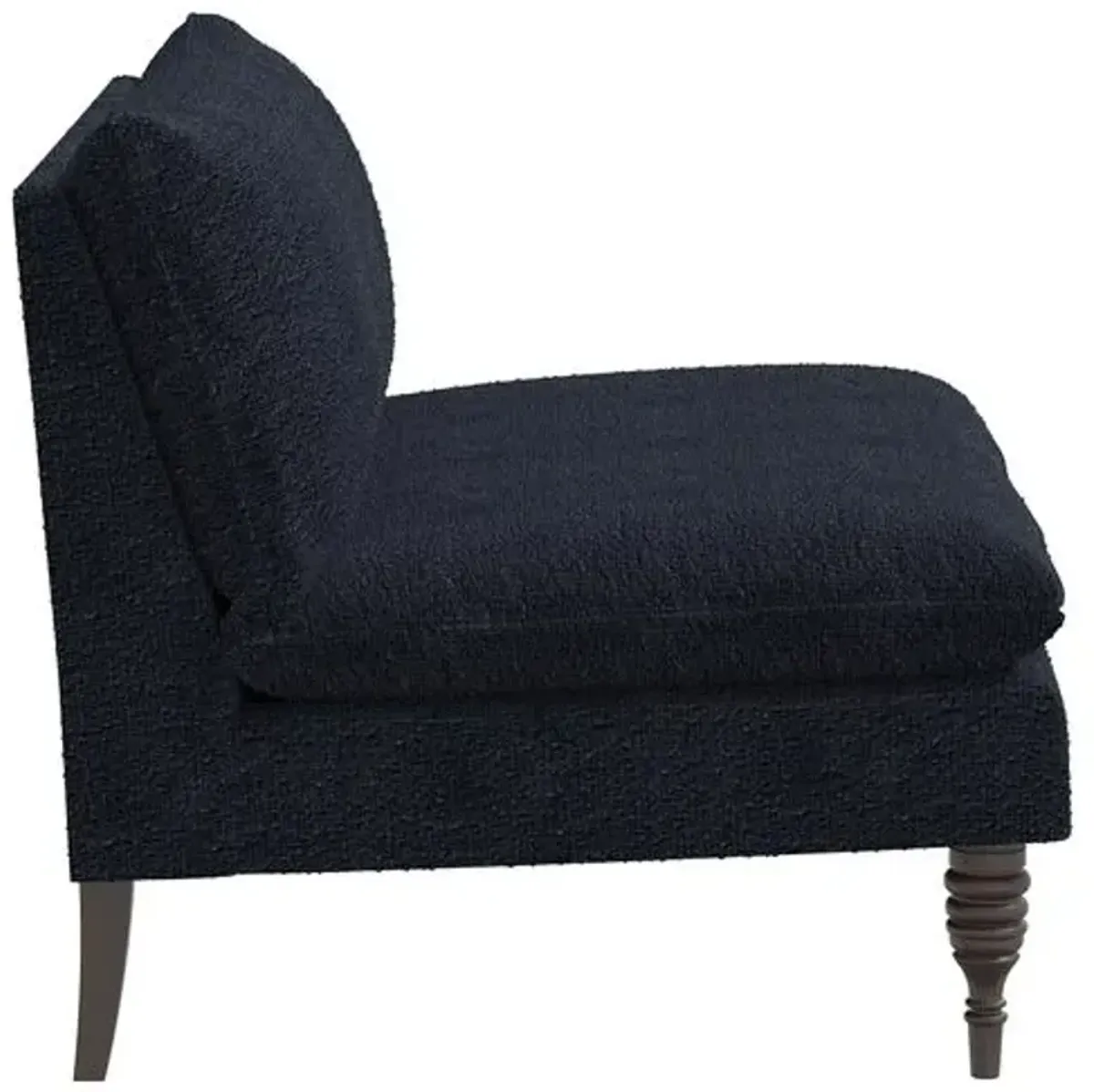 Brighton Bouclé Settee - Black