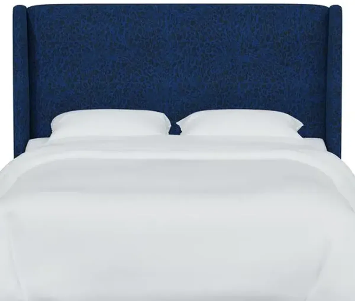 Kelly Pounce Wingback Headboard - Blue