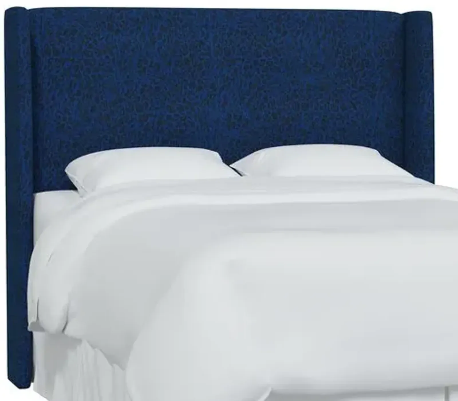 Kelly Pounce Wingback Headboard - Blue