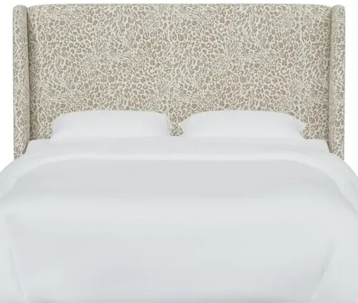 Kelly Pounce Wingback Headboard - Beige