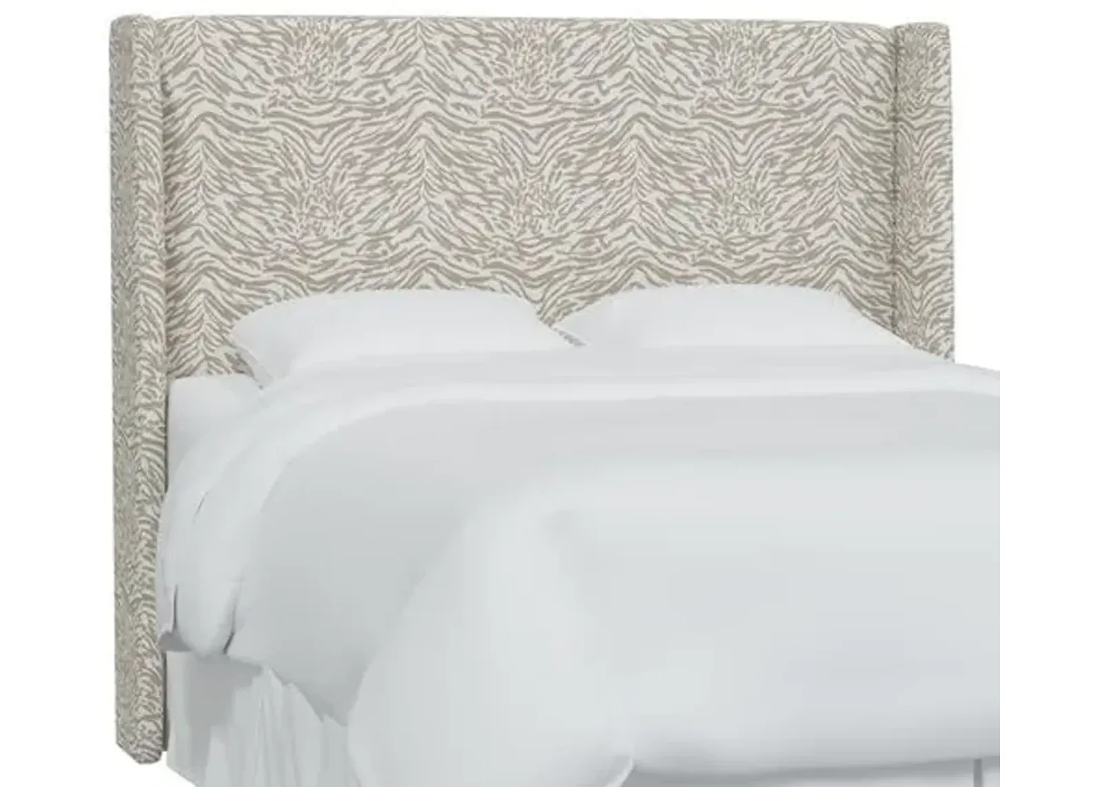 Kelly Lope Wingback Headboard - Beige