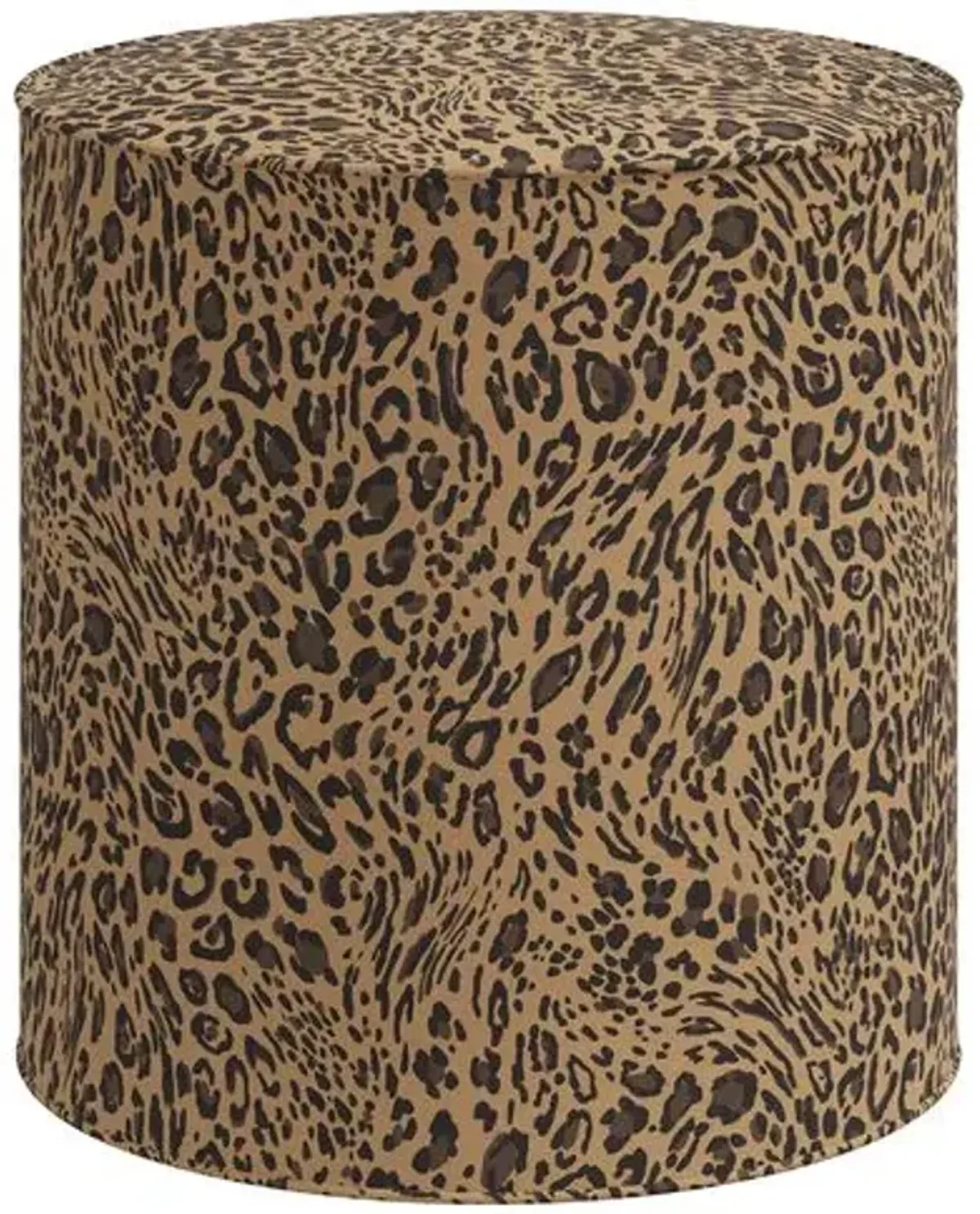 Harper Pounce Round Ottoman - Brown