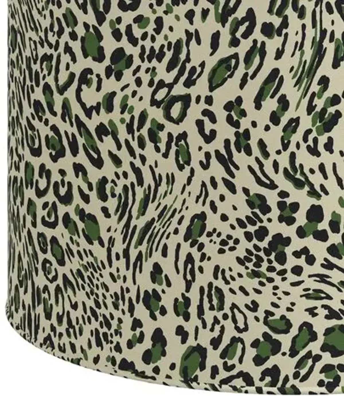 Harper Pounce Round Ottoman - Green