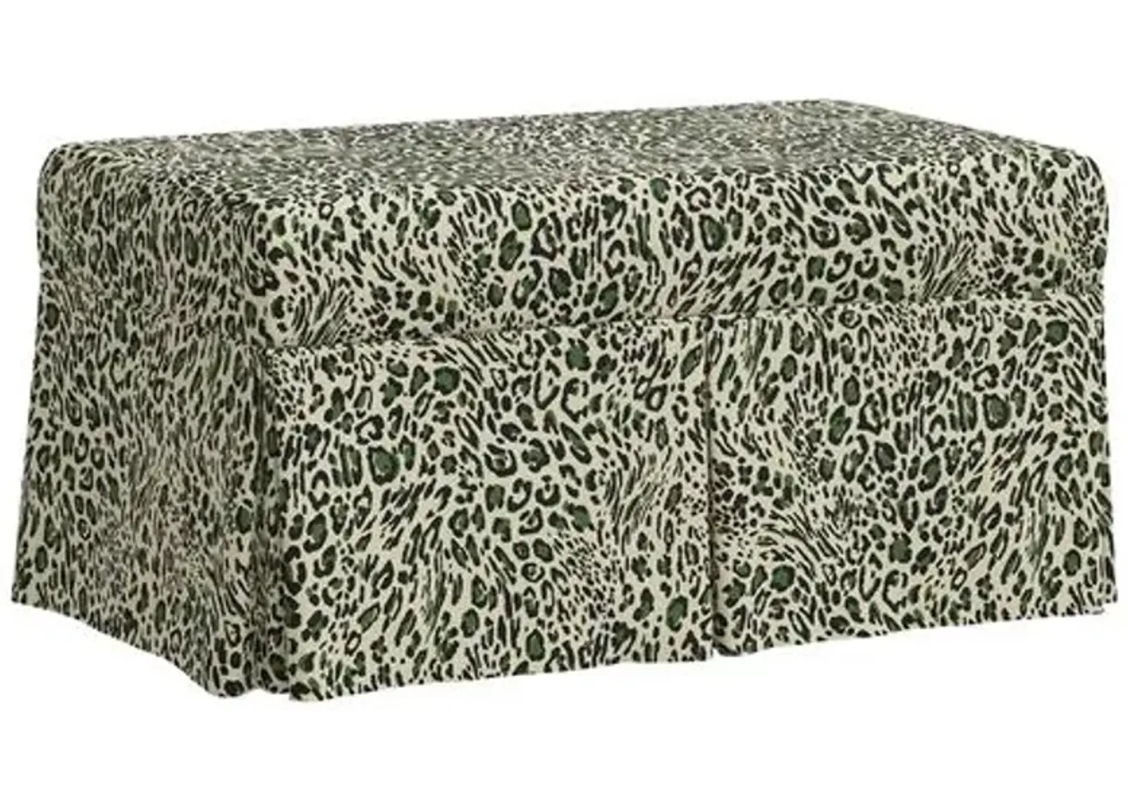 Hayworth Pounce Storage Bench - Green