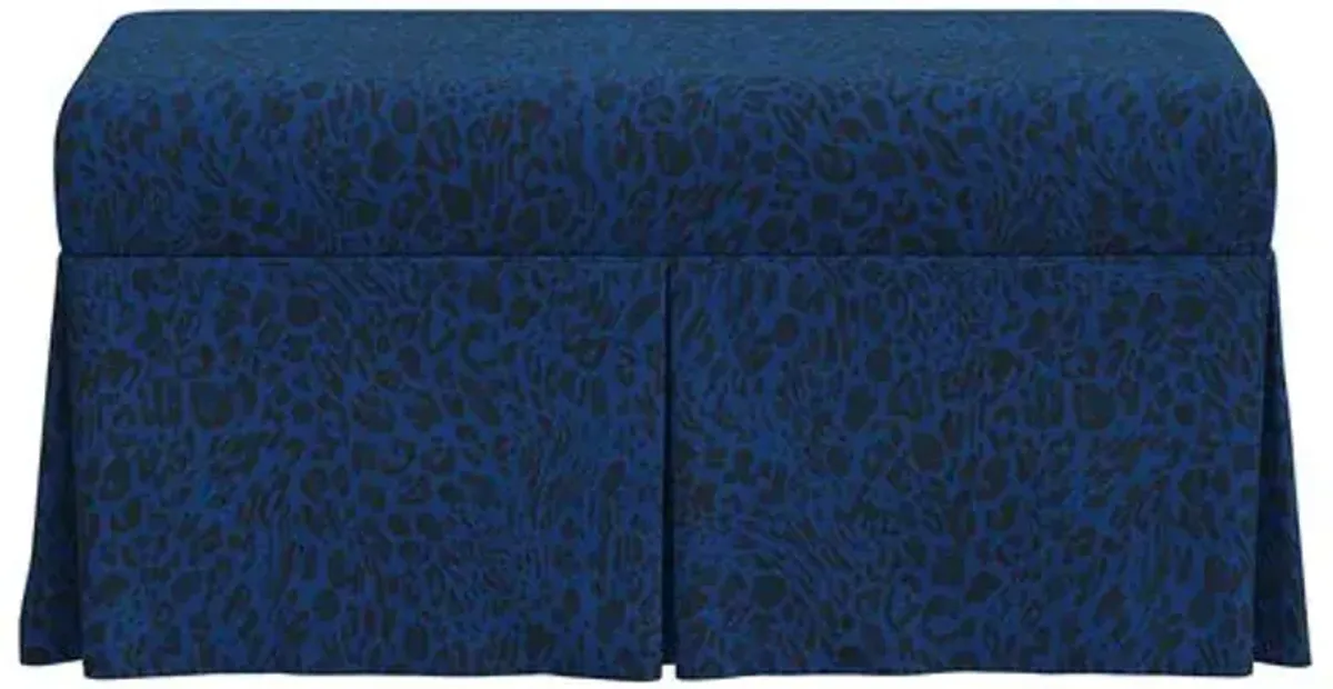 Hayworth Pounce Storage Bench - Blue