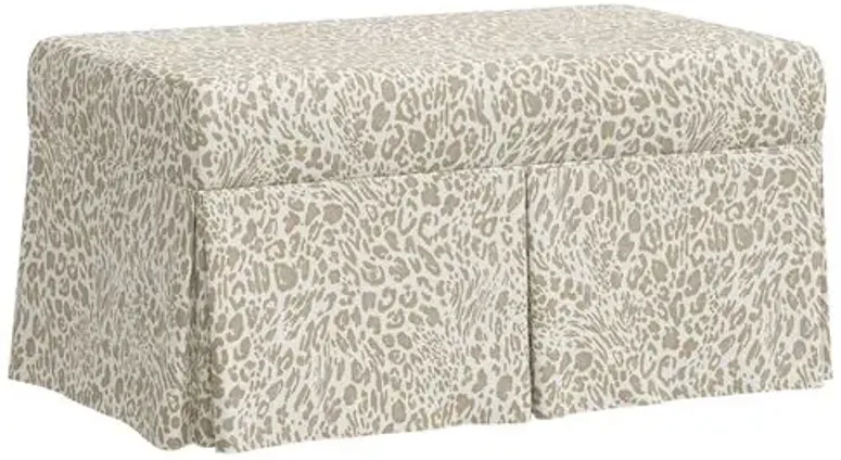 Hayworth Pounce Storage Bench - Beige