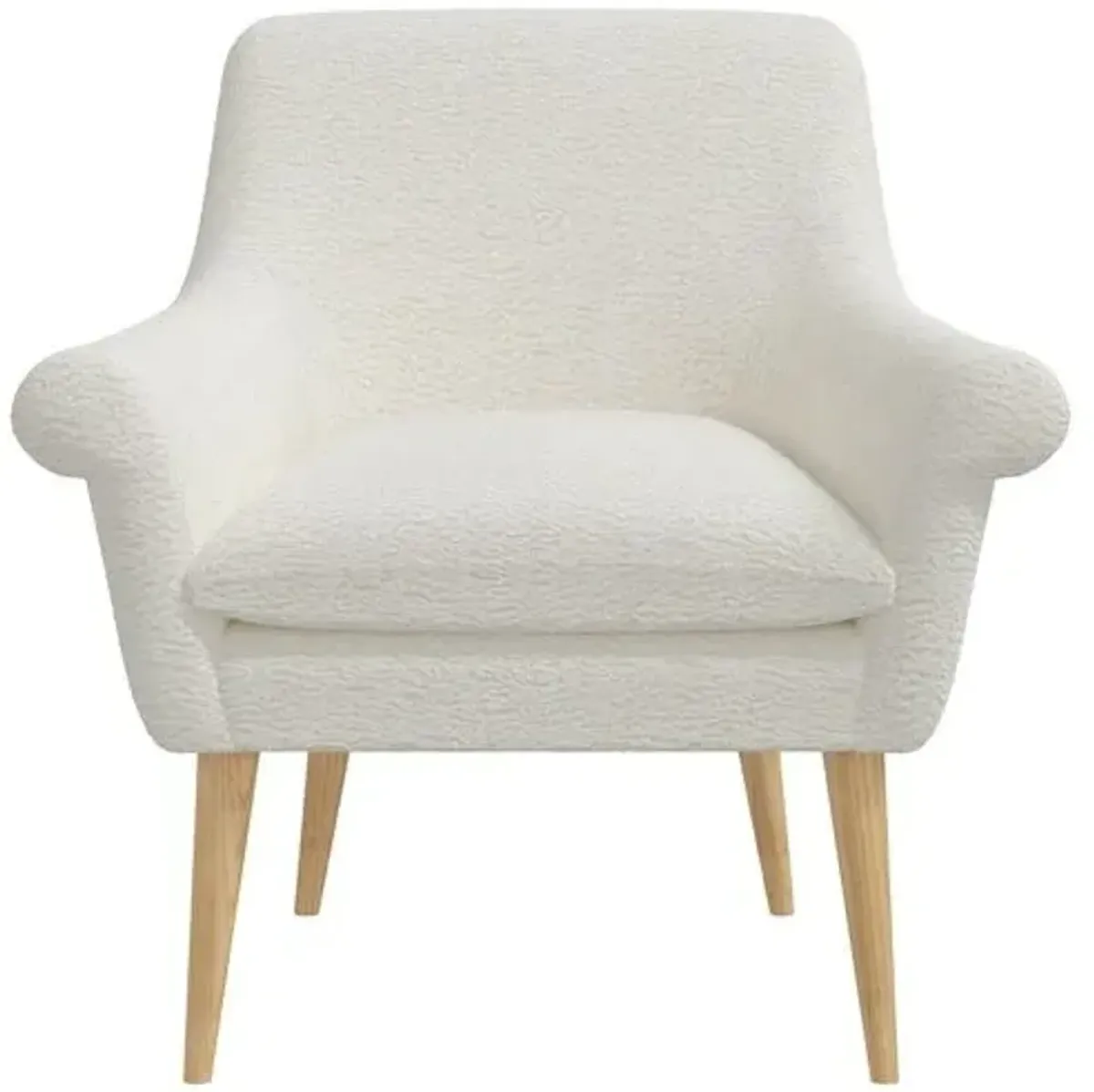 Sophie Sheepskin Chair - Natural - White