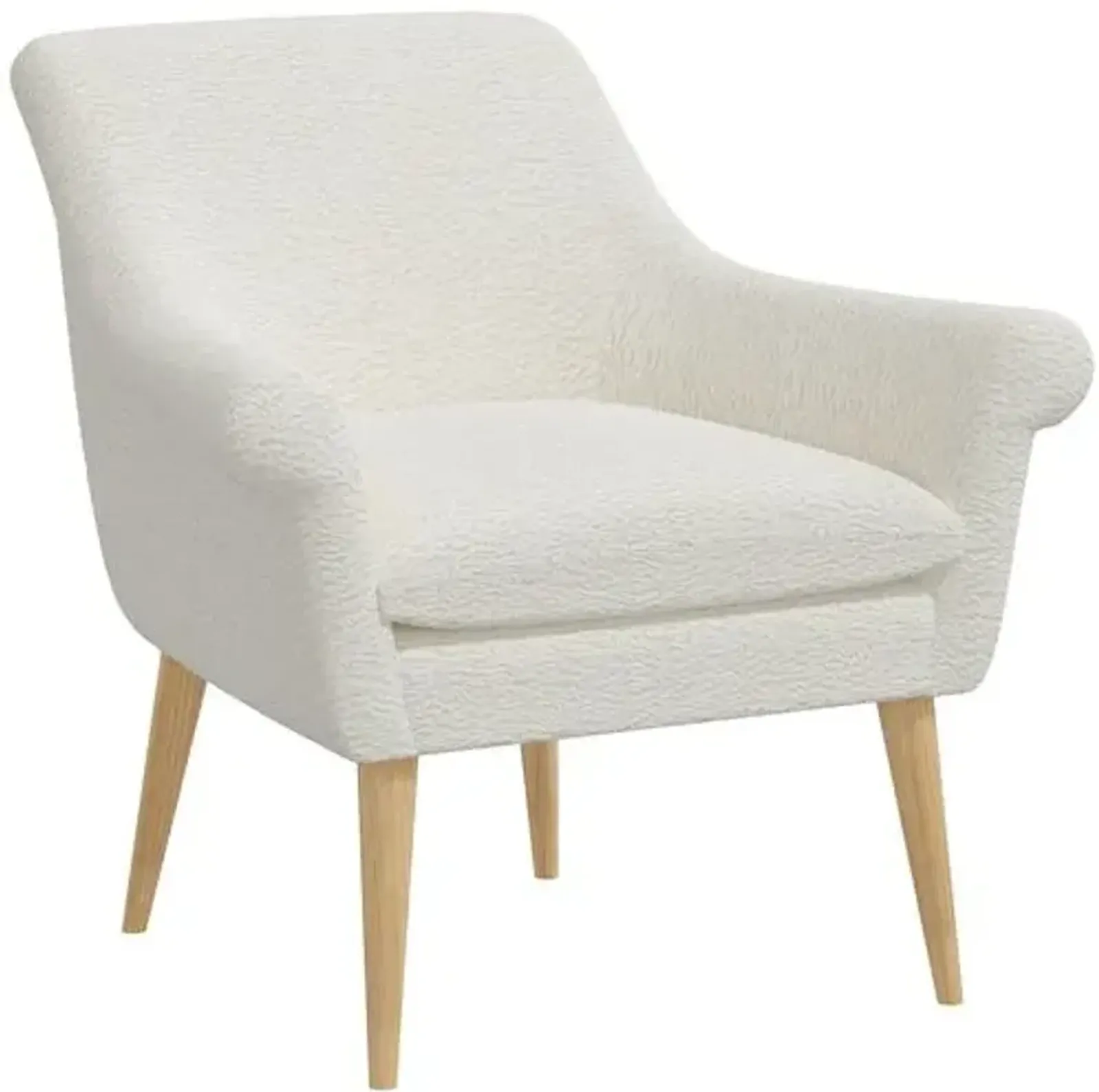 Sophie Sheepskin Chair - Natural - White