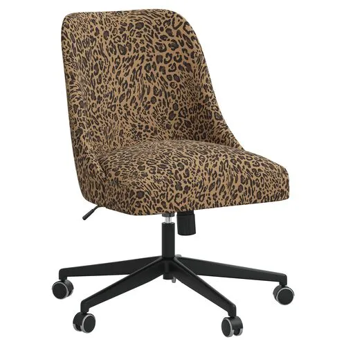 Celeste Pounce Desk Chair - Brown