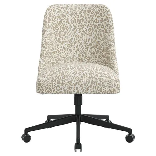 Celeste Pounce Desk Chair - Beige