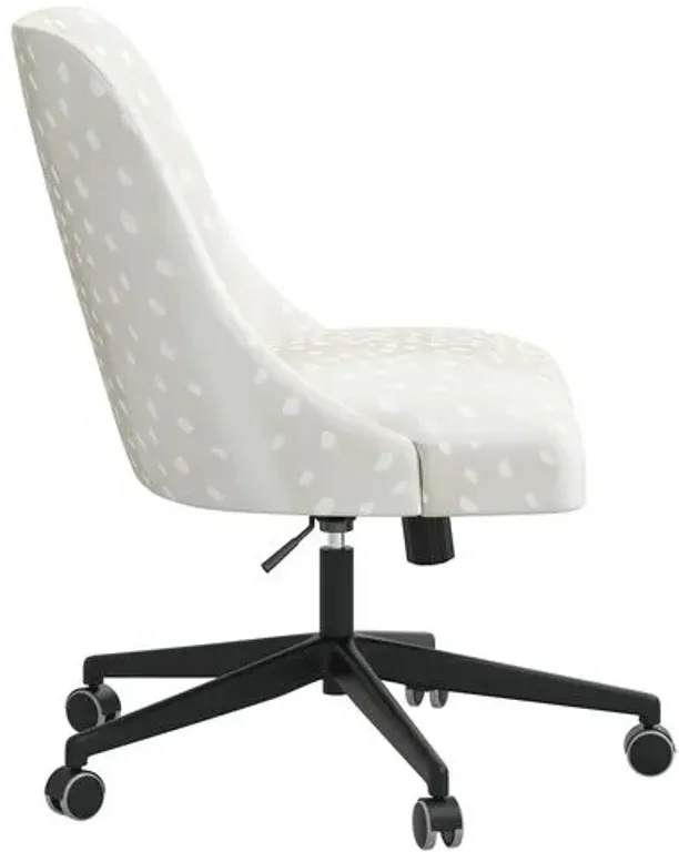 Celeste Fawn Stripe Desk Chair - Beige