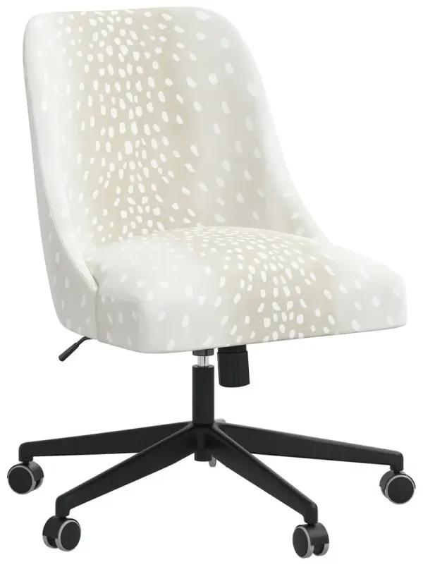 Celeste Fawn Stripe Desk Chair, Beige