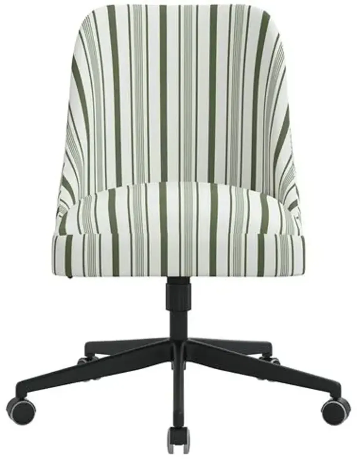 Celeste Luli Stripe Desk Chair - Green