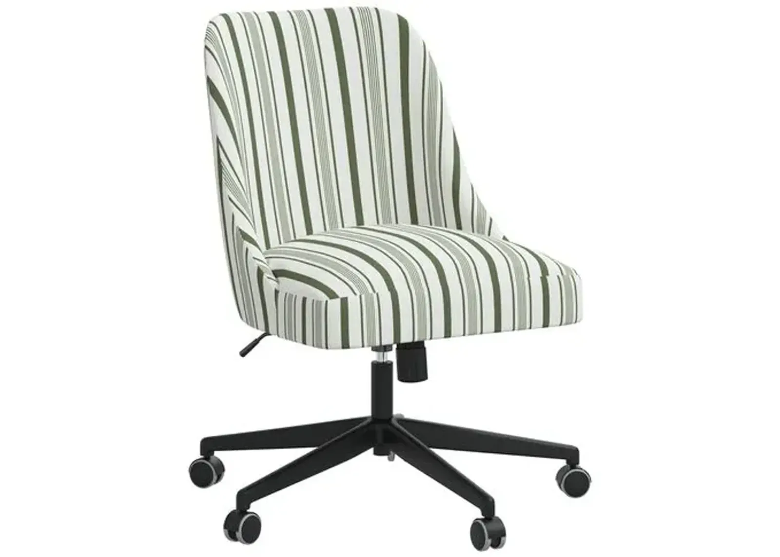 Celeste Luli Stripe Desk Chair - Green