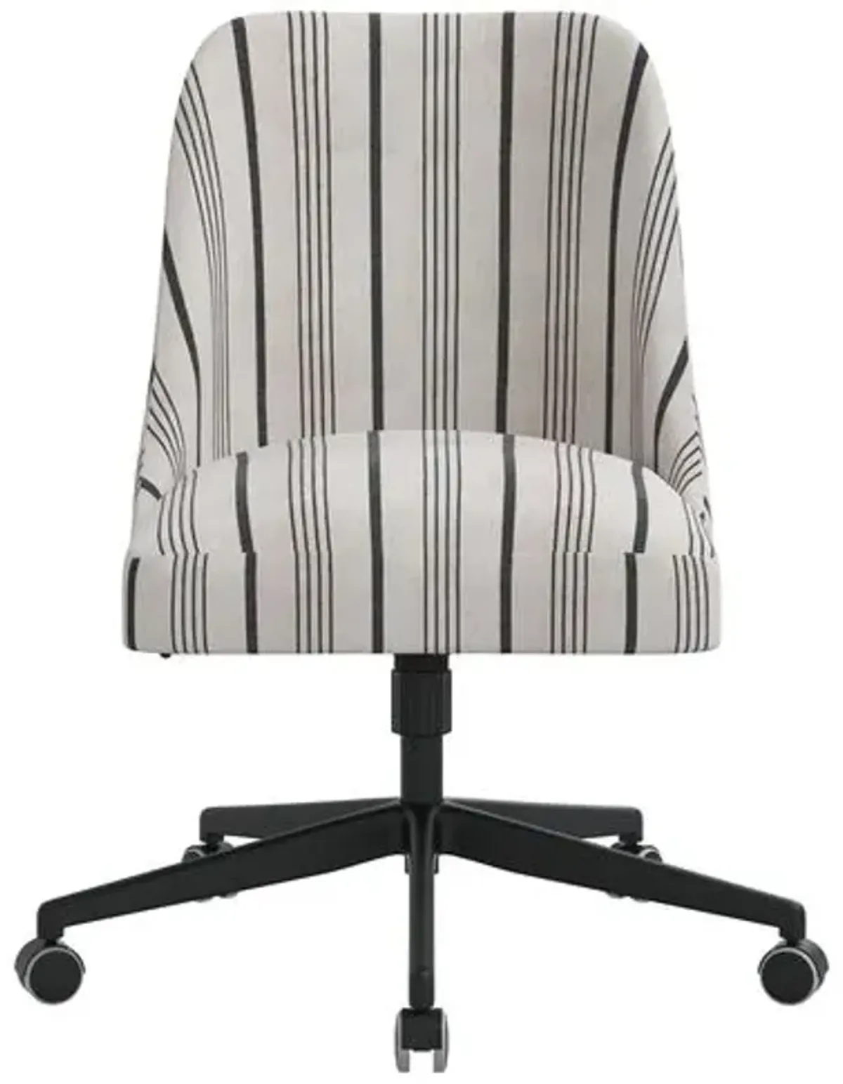 Celeste Alcot Stripe Desk Chair - Coal - Black