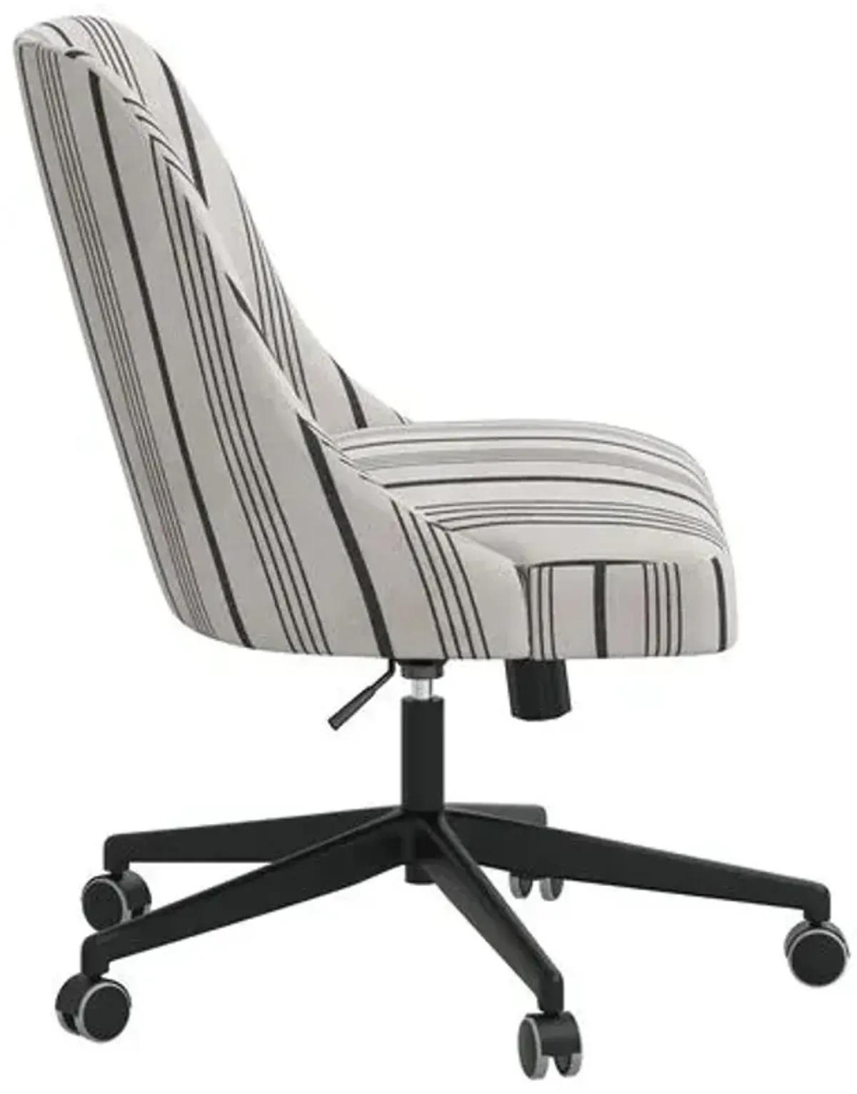 Celeste Alcot Stripe Desk Chair - Coal - Black