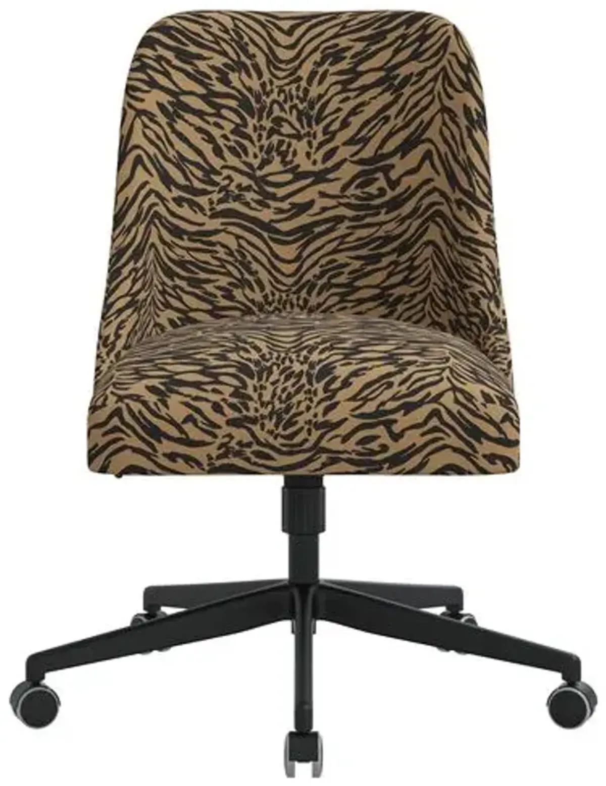 Celeste Lope Desk Chair - Brown