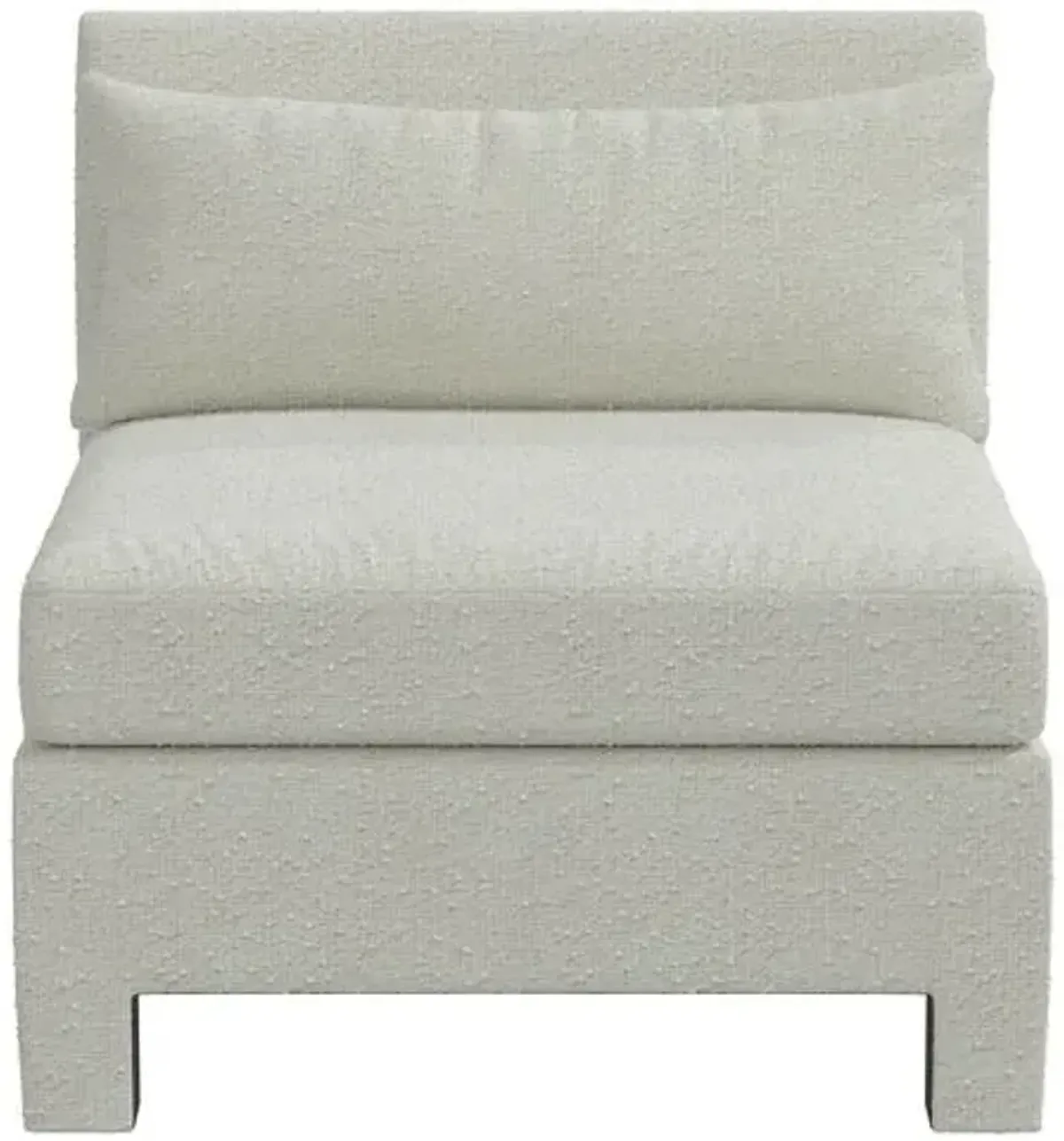 Bryn Bouclé Slipper Chair - White